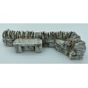 Mur de Gordes TGM + banc - Décor pour Santons de Provence - LADV