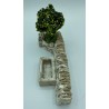 Mur de Gordes TGM + abreuvoir + arbre PM - Décor pour Santons de Provence - LADV
