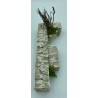 Mur de pierres TGM + banc + thym - Décors de crèche de Provence - LADV