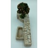 Mur de pierres TGM + abreuvoir + arbre PM - Décors de crèche de Provence - LADV