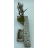 Mur de pierres TGM + abreuvoir + thym - Décors de crèche de Provence - LADV