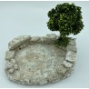 Restanque PM + arbre PM - Décor de crèche Provençale - LADV