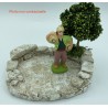 Restanque PM + arbre PM - Décor de crèche Provençale - LADV