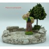 Restanque PM + arbre PM - Décor de crèche Provençale - LADV