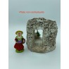Ruine ronde GM + arbre PM - Décor pour Santons de Provence - LADV