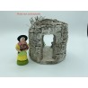 Ruine ronde GM + thym - Décor pour Santons de Provence - LADV