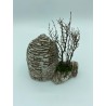 Borie ronde TGM + mur de Gordes TGM + thym - Décor pour crèche provençale - LADV