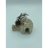 Borie ronde GM + mur de Gordes GM + thym - Décor pour crèche provençale - LADV
