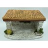 Étable + socle GM - Décor de crèche de Noël - LADV
