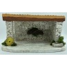 Étable + socle GM - Décor de crèche de Noël - LADV