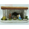 Étable + socle GM - Décor de crèche de Noël - LADV