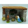 Étable sans socle biais GM - Décor de crèche de Noël - LADV