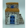 Maison 2 toits + escaliers PM - Décor pour Santons de Provence