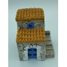 Maison 2 toits + escaliers PM - Décor pour Santons de Provence