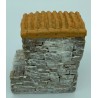 Maison 2 toits + escaliers PM - Décor pour Santons de Provence