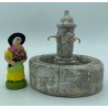 Fontaine de St Zacharie pilier épais - Décor de crèche Provençale - LADV
