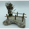 Pont de bois + arbre GM - Décor pour crèche de Provence