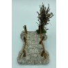 Pont de bois + arbre GM - Décor pour crèche de Provence