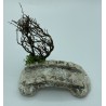 Pont de pierres + arbre PM - Décor pour crèche de Provence