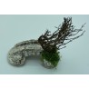 Pont de pierres + arbre PM - Décor pour crèche de Provence