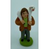 Berger + mouton - Santon pour crèche de Noël - LADV