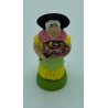 Femme aux fleurs - Santon pour crèche de Noël - LADV