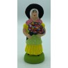 Femme aux fleurs - Santon pour crèche de Noël - LADV
