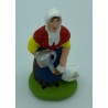 Femme + oie - Santon pour crèche de Noël - LADV