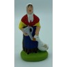 Femme + oie - Santon pour crèche de Noël - LADV