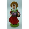 Femme à la lavande - Santon pour crèche de Noël - LADV