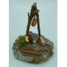 Puisatier + puits - Santon pour crèche de Noël - LADV