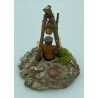 Puisatier + puits - Santon pour crèche de Noël - LADV