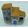 Maison 3 toits + socle PM - Décor pour Santons de Provence