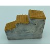 Maison 3 toits + socle PM - Décor pour Santons de Provence
