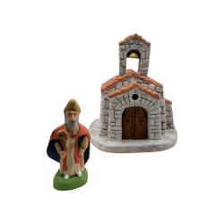 Église provençale - Décor pour crèche Provençale - LADV