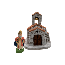 Église provençale - Décor pour crèche Provençale - LADV