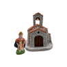 Église provençale - Décor pour crèche Provençale - LADV