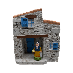 Maison + porche GM - Décor pour Santons de Provence