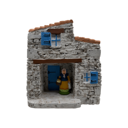 Maison + porche GM - Décor pour Santons de Provence