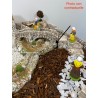 Étang pour pont double - Décor pour crèche de Provence