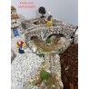 Étang pour pont double - Décor pour crèche de Provence