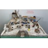 Puits Manon + mur de pierre TGM - Décor de crèche Provençale - LADV