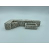 Mur de pierres TGM + abreuvoir - Décors de crèche de Provence - LADV
